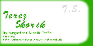 terez skorik business card